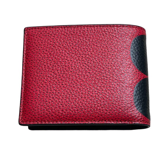 Coach Disney Mickey Mouse X Keith Haring 3 In 1 Wallet Red Black - Picture 4 of 12